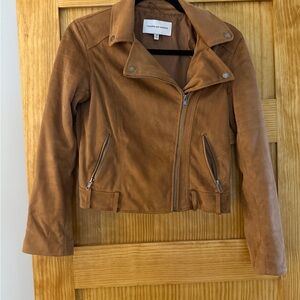 Cognac Suede Jacket by cupcakes & cashmere